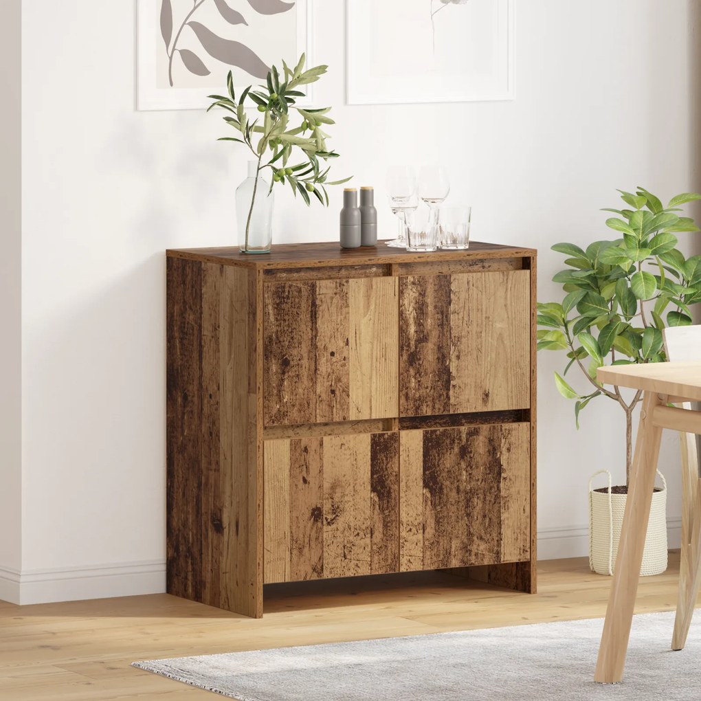 vidaXL Πλαϊνό γραφείο Παλαιό ξύλο 70 x 41 x 75 εκ. Επεξεργασμένο ξύλο