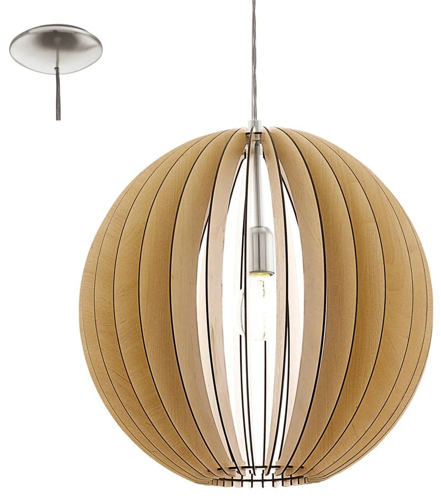 Φωτιστικό Οροφής Cossano 94765 Honey Eglo Metal,Wood