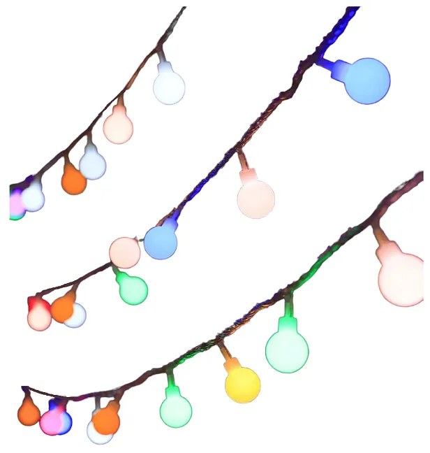 Χριστουγεννιάτικη φωτεινή γιρλάντα Led - RGB - 40pcs - 150081-150081