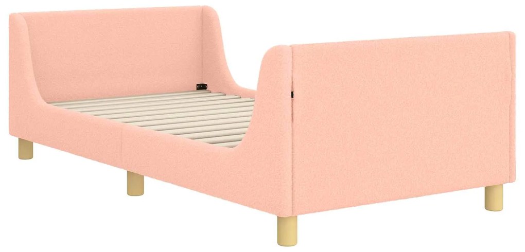 vidaXL Κρεβάτι Παιδικής Κρεβατοκάμαρας με Κεφαλάκι Ροζ 80 x 200 cm