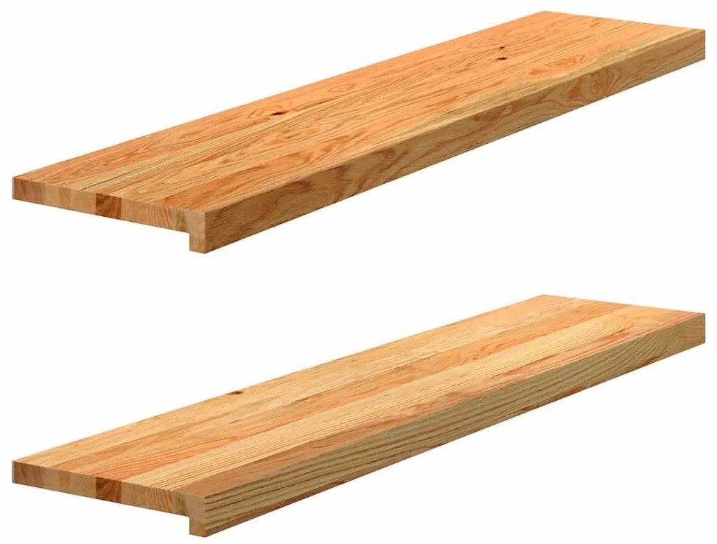 vidaXL Περβάζια παραθύρων 2 τεμ. Αν. Καφέ 110x30x2εκ. Μασίφ Ξύλο Δρυός