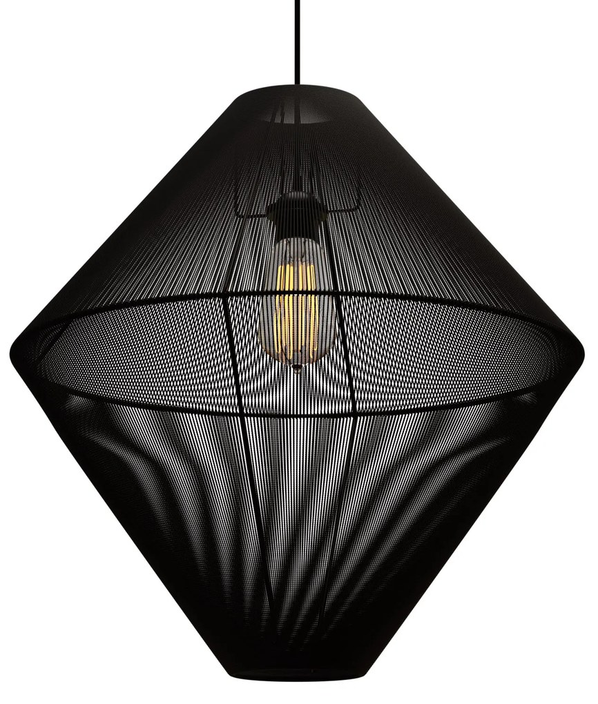 Κρεμαστό Μονόφωτο Φωτιστικό 805 Ε27 Φ50x130cm - MEC-80550BLACK