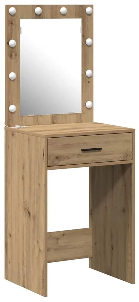 vidaXL Κομοδίνο artisan δρυς 50 x 41 x 135 εκ Επεξεργασμένο ξύλο