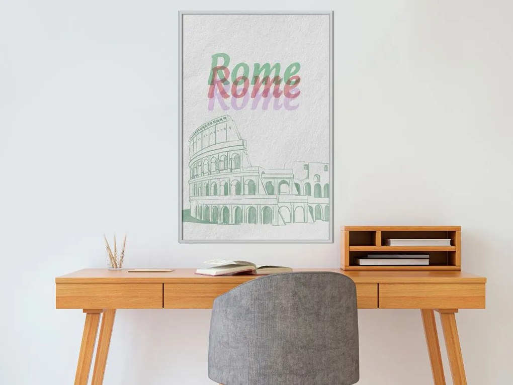 Αφίσα - Pastel Rome - 20x30 - Χρυσό - Χωρίς πασπαρτού