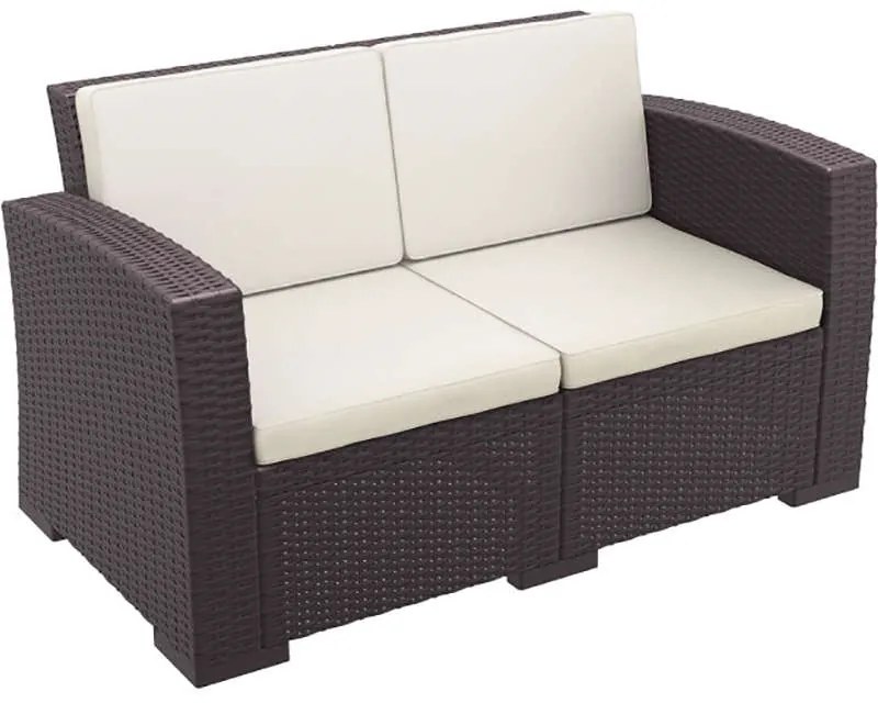 MONACO BROWN 2ΘΕΣΙΟΣ ΚΑΝΑΠΕΣ ΜΕ ΜΑΞ. ΠΟΛ/ΝΙΟΥ 140Χ79Χ79εκ. SIESTA 140Χ79Χ79εκ.