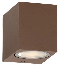 Απλίκα Φωτιστικό Τοίχου GU10 IP65 35W Μονής Δέσμης Vita ACA-LG2203GU10R-Σκουριασμένο LG2203GU10R