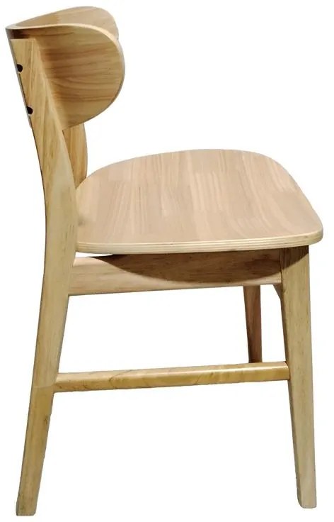 Καρέκλα Lumnia rubberwood σε φυσική απόχρωση 46x50x76εκ 2αδα 46x50x76 εκ.