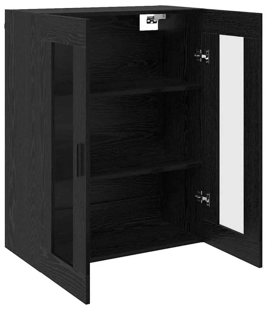 vidaXL Ντουλάπια Τοίχου 2 pcs Μαύρη δρυς 69.5 x 34 x 90 εκ.
