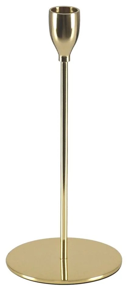 Κηροπήγιο Μεταλλικό Isabella 35100 Φ10x23cm Gold GloboStar Metal
