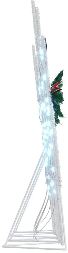 vidaXL LED Ρούντερ 4 pcs Λευκό ύφασμα