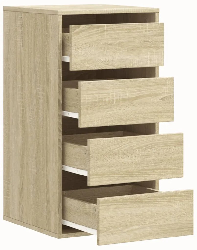 vidaXL Συρταριέρα Sonoma Δρυς 40x41x76 εκ. από Επεξεργ. Ξύλο