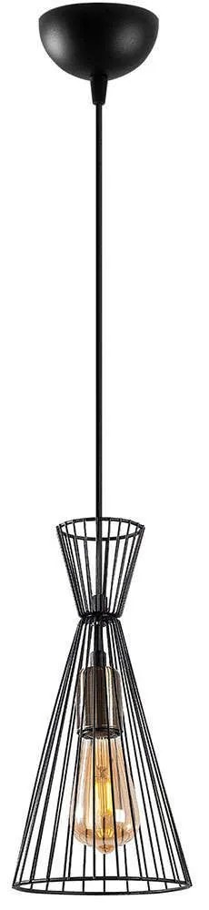 Φωτιστικό Οροφής Teltom 942FLG1613 15x15x125cm 1xE27 40W Black Opviq