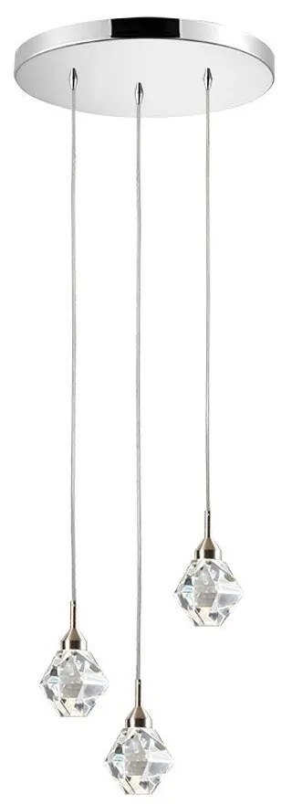 Φωτιστικό Οροφής Κρεμαστό 01465.07 3W 24V LED 3000K 240Lm/Each D30cm Clear Luma