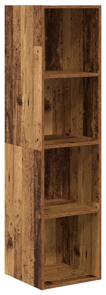 vidaXL Σετ επίπλου τηλεόρασης 4 pcs Παλιό ξύλο 37 x 37 x 142.5 εκ