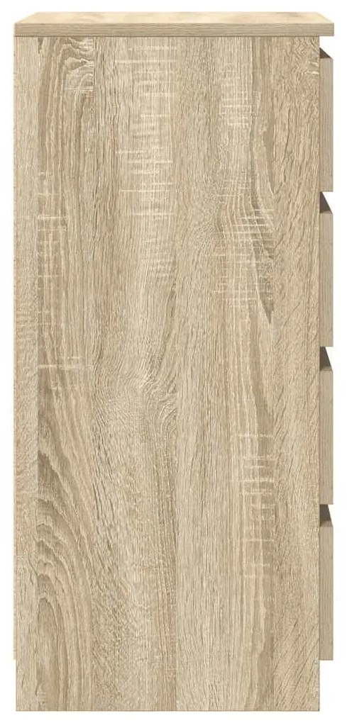 vidaXL Συρταριέρα με Συρτάρια Sonoma Δρυς 37,5x35x99εκ. από Επεξ. Ξύλο