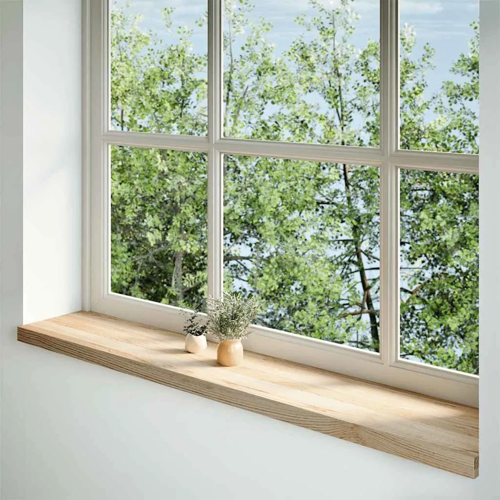 vidaXL Περβάζια παραθύρων 2 τεμ. 140x30x2 εκ. Ακατέργαστο Μασίφ Δρυός