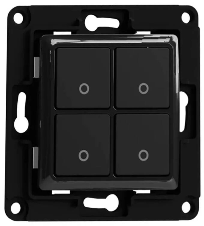 Shelly wall switch 4 button (black)