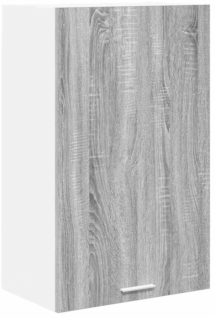 vidaXL Κρεμαστό ντουλάπι Γκρι Σομόνα και Λευκό 50 x 31 x 80 εκ.