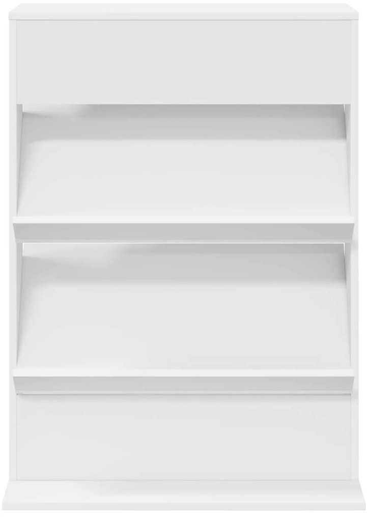 vidaXL Ράφι Περιοδικών Λευκό 70 x 41 x 96 εκ. Επεξεργασμένο ξύλο