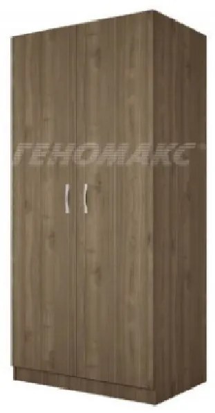 Ντουλάπα Δίφυλλη  52x191x80, Genomax  12814-324482365423  Χρώμα  ΚΑΡΥΔΙ