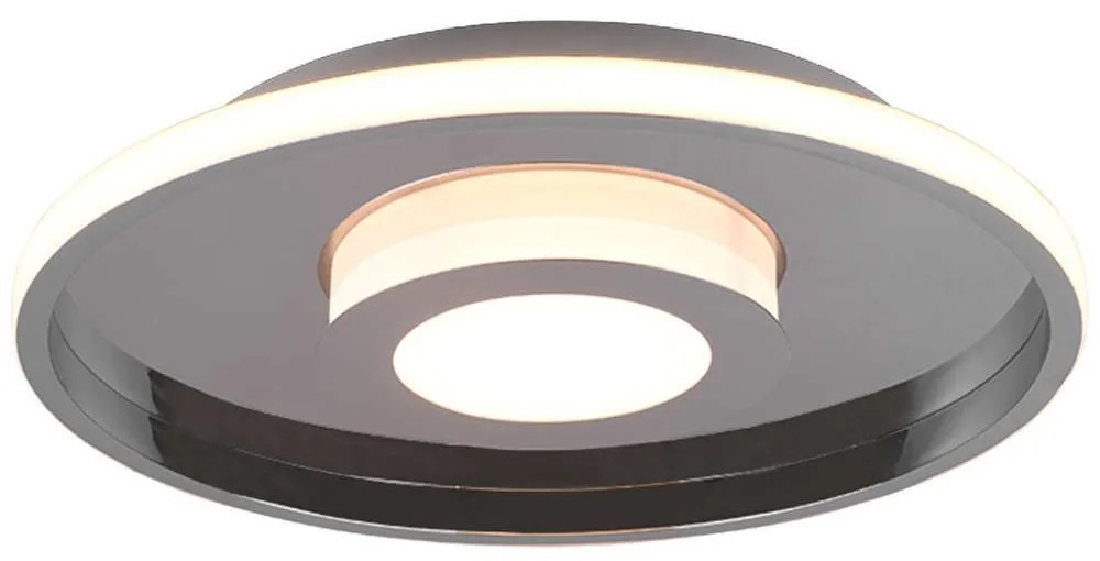 Φωτιστικό Οροφής - Πλαφονιέρα Ascari 680819306 35W Led Φ40cm 6,8cm Chrome Trio Lighting Metal