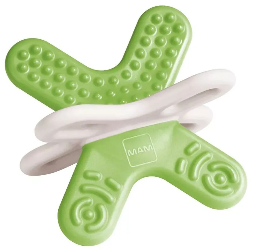 Μασητικό Οδοντοφυΐας Bite &amp; Relax Με Clip Phase 2 566U 4+ Μηνών Green Mam Silicone