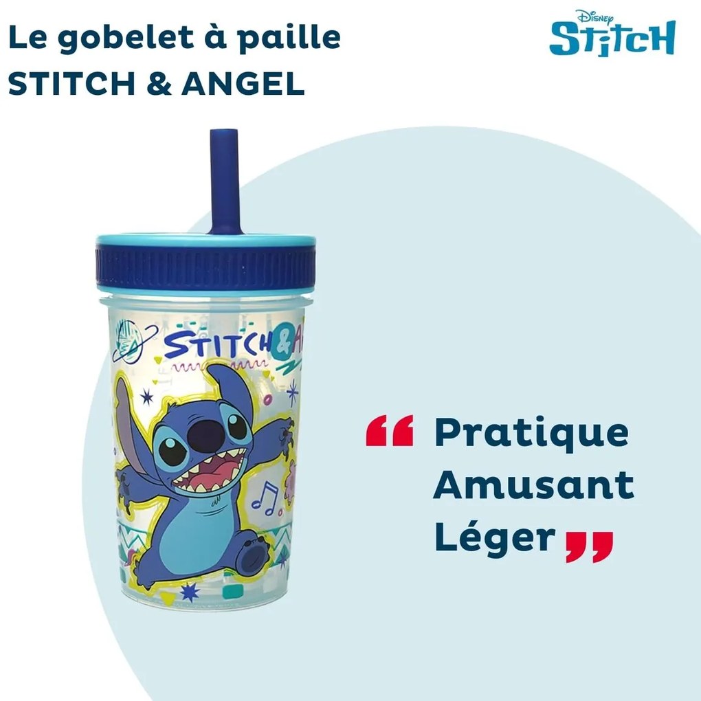 ποτήρι εκμάθησης ThermoBaby LILO & STITCH 420 ml Μπλε