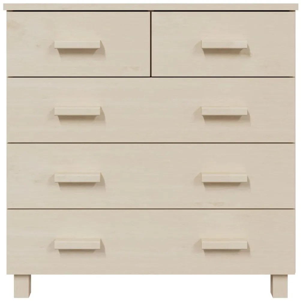 vidaXL Συρταριέρα HAMAR Καφέ Μελί 79 x 40 x 80 εκ. Μασίφ Ξύλο Πεύκου