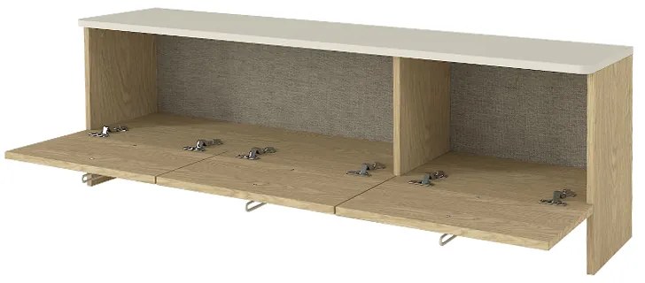 Έπιπλο τηλεόρασης Rebel Megapap χρώμα rota oak - sandstone 150x35x45εκ.