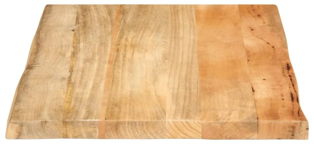 vidaXL Επιφάνεια Τραπεζιού 80x60x3,8 εκ. Live Edge Μασίφ Ξύλο Μάνγκο
