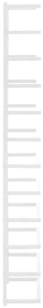 vidaXL Βάση για Πετσέτες Επιτοίχια Λευκή 24 x 12 x 96 εκ. Ατσάλινη