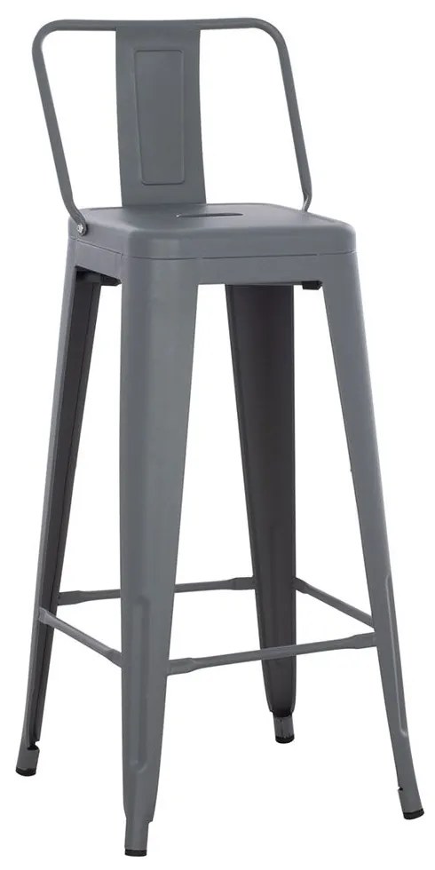Σκαμπό Melita HM8643.10 43x43x100cm Grey Metal