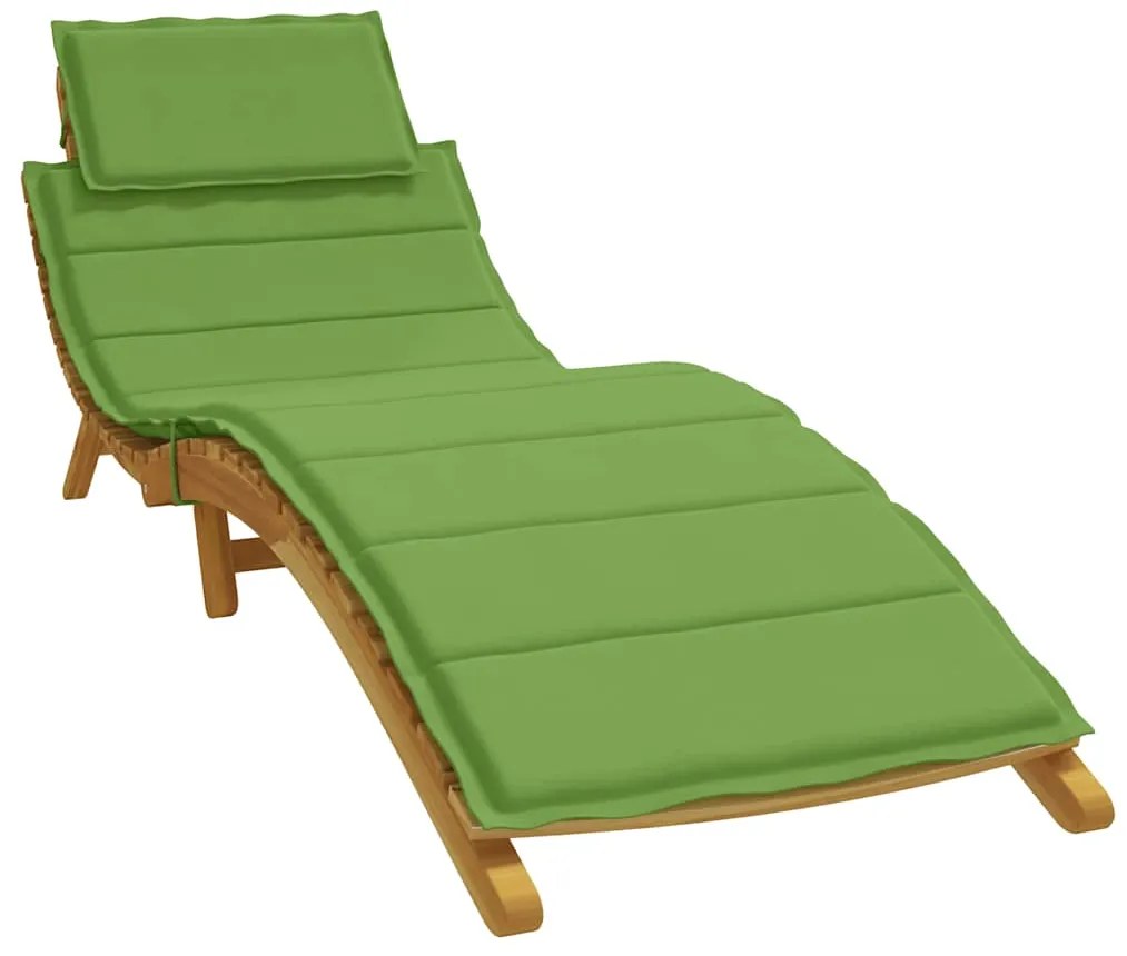 vidaXL Μαξιλάρι Ξαπλώστρας Πράσινο 186x58x4 εκ. Ύφασμα