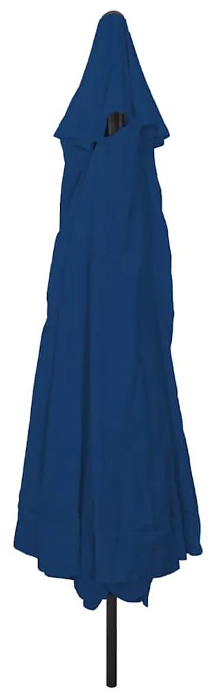 vidaXL Ομπρέλα Κήπου Αζούρ μπλε 395 x 395 x 245 εκ.