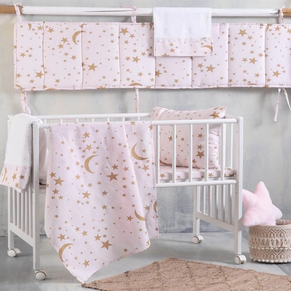 Πάπλωμα Βρεφικό Moonlight Pink Ρυθμός 110x150cm 100% Cotton