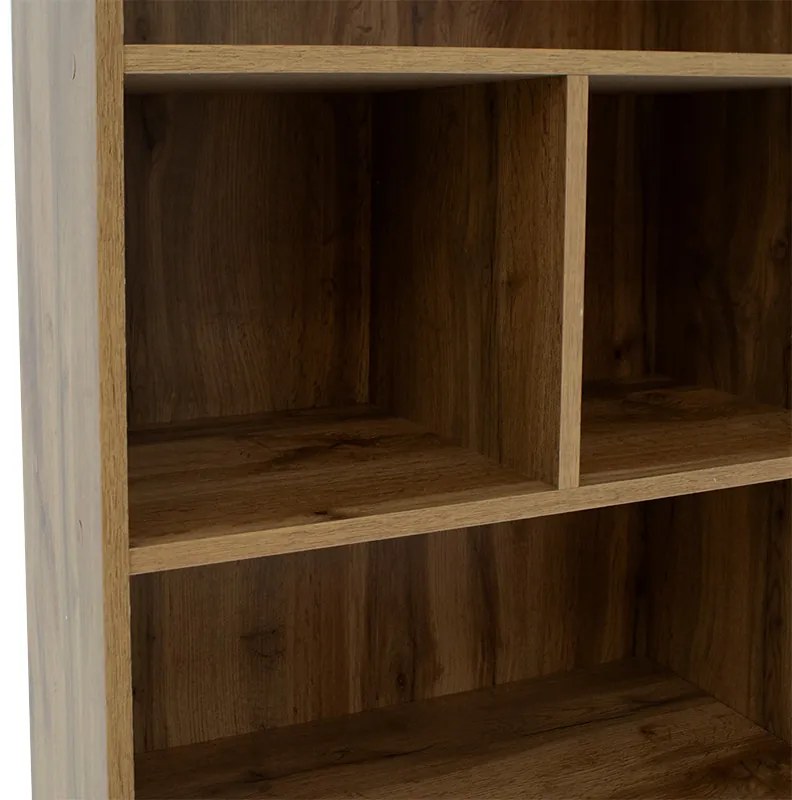 Βιβλιοθήκη Lucinda pakoworld oak 120x29.8x180.5εκ