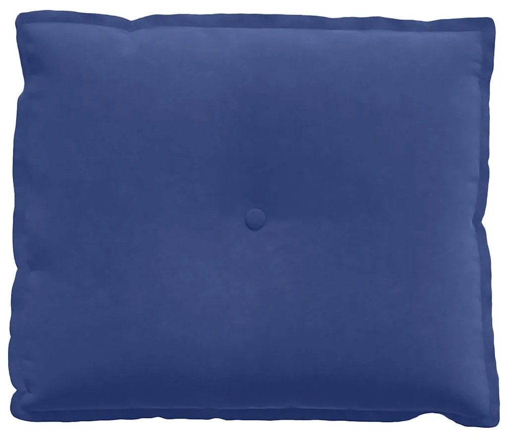 vidaXL Μαξιλάρι Πλάτης Μπλε Αστυνομίας 60 x 50 cm Υφασμάτινο Κορντουρά