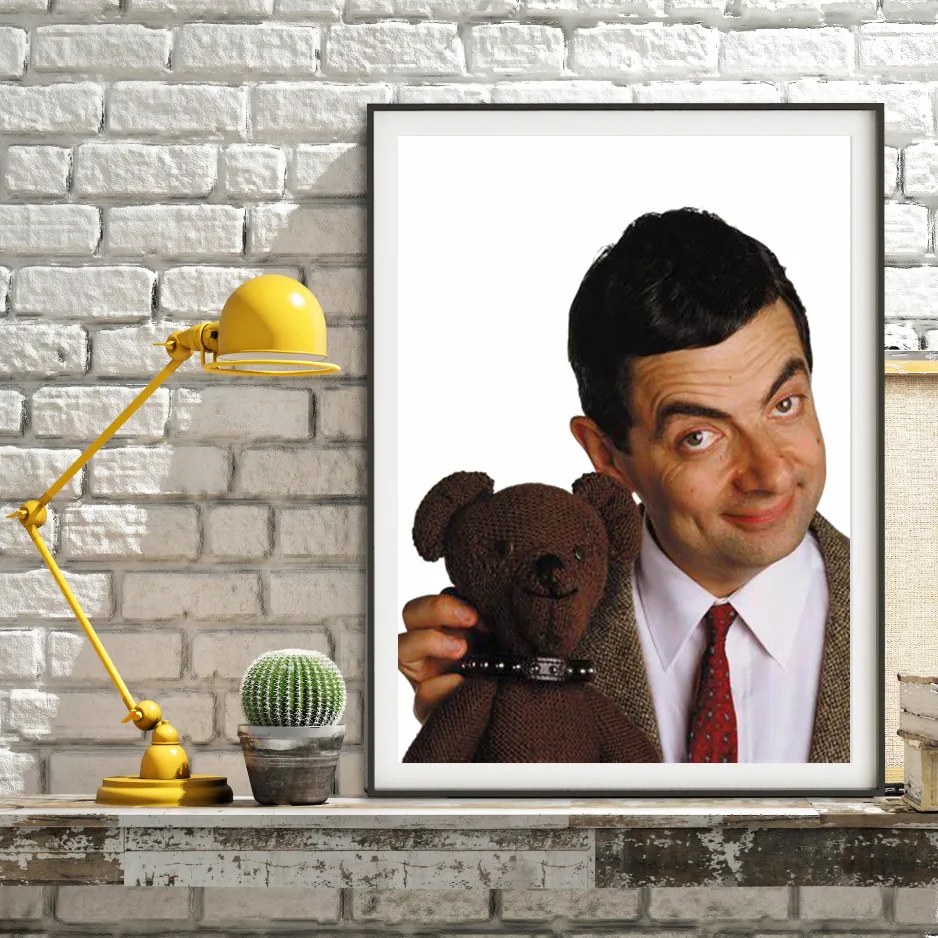 Πόστερ &amp; Κάδρο Mr Bean &amp; Teddy Potrait MV140 40x50cm  Εκτύπωση Πόστερ (χωρίς κάδρο)