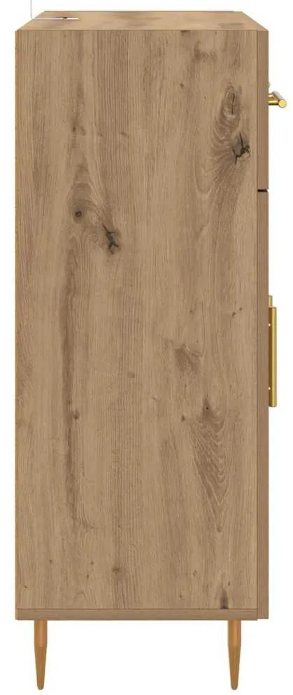 vidaXL Πλαϊνό γραφείο με συρτάρι Artisan Oak 69,5 x 34 x 90 εκ.