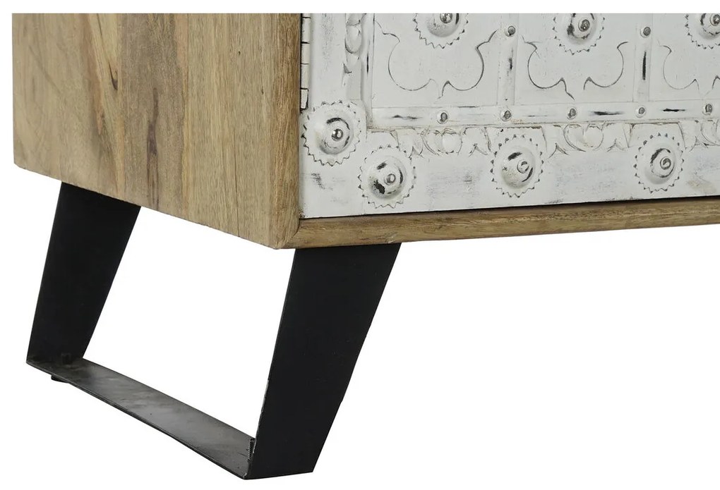 Σκευοθήκη DKD Home Decor   Λευκό Φυσικό Ξύλο από Μάνγκο 165 x 45 x 100 cm