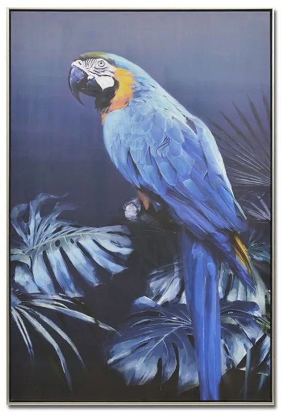 Πίνακας Καμβάς Blue Popinjay 016259 82x122x5cm Multi Κάθετοι Wood, Canvas