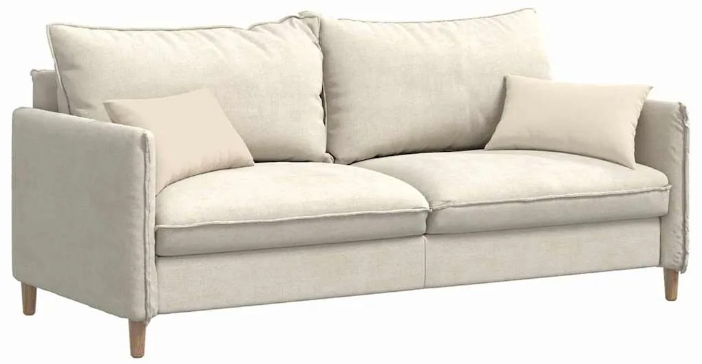 vidaXL Μαξιλάρι Καναπέ 2 pcs Μπεζ 50 x 30 cm ύφασμα