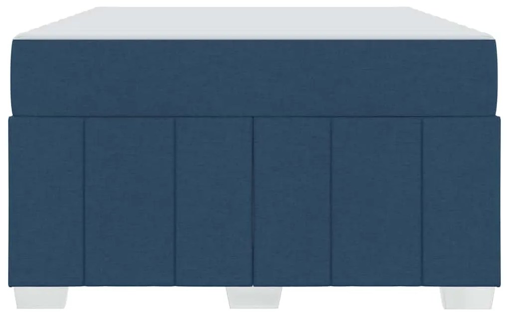 vidaXL Σκελετός Κρεβατιού με στρώμα Μπλε 120 x 200 cm ύφασμα