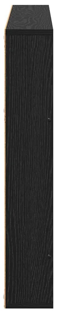 vidaXL Ράφι Περιοδικών Μαύρη Οξυά 100 x 12 x 70 εκ Επεξεργασμένο ξύλο