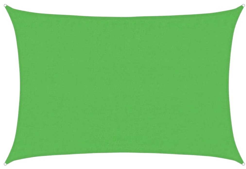 vidaXL Πανί Σκίασης Ανοιχτό Πράσινο 3,5 x 5 μ. από HDPE 160 γρ./μ²
