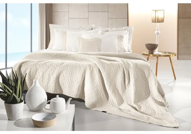 Κουβέρτα King Size Nikki Cream 240x260 - Guy Laroche