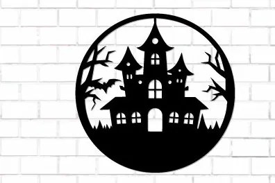 Intra απο ξύλο plywood  Χρώμα wenge 3mm-4mm πάχος - Halloween Decor Wall Δίασταση 15x15 cm INTRAFABR-28114045