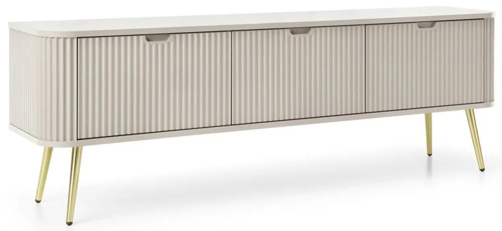 Έπιπλο Τηλεόρασης Zova P_ZOVA_RTV-168_Kz_GL 168x39x57cm White Kazmir-Gold