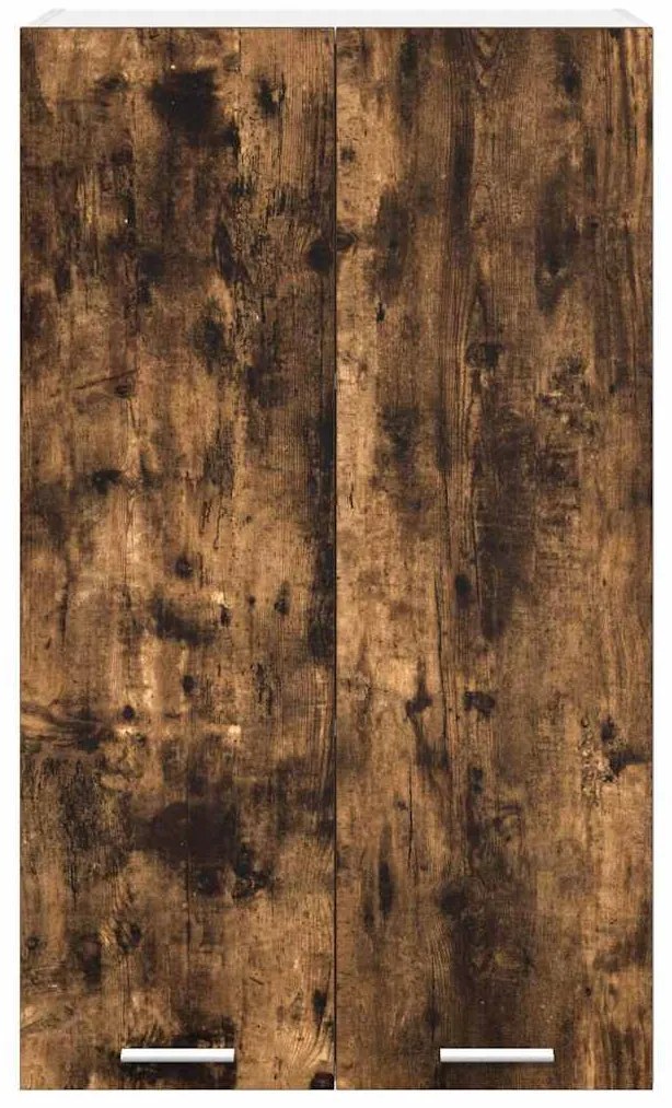 vidaXL Κρεμαστό ντουλάπι με πόρτα Riga Καπνιστό Δρύς 60 x 31 x 100 εκ.