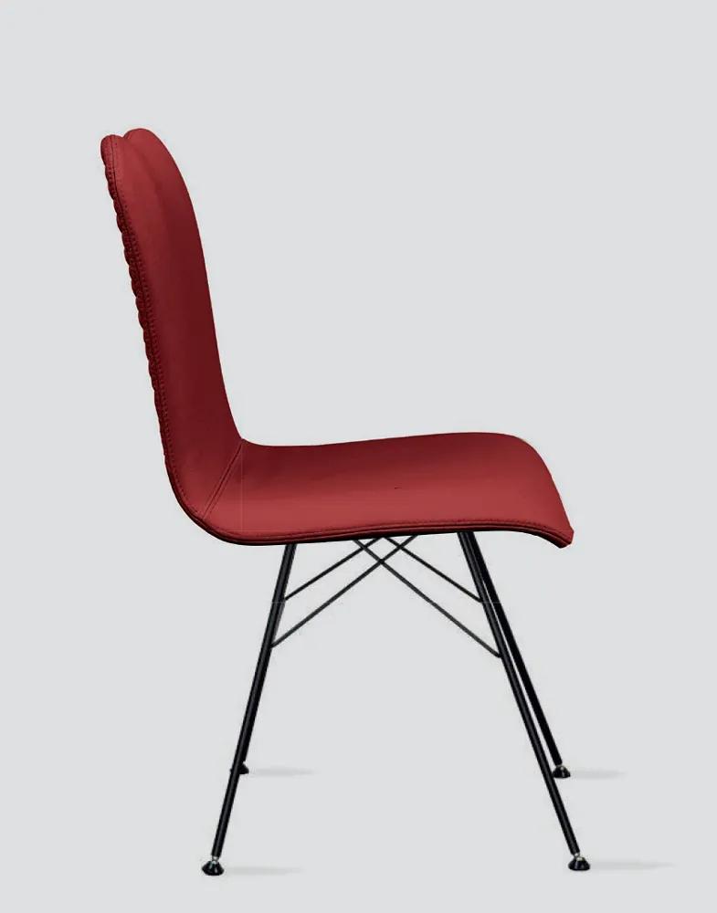 Καρέκλα frame &quot;A&quot; varnished legs Gioia 42x53x95 - dove grey